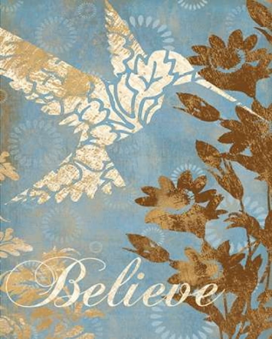 BELIEVE SILHOUETTE Canvas Art - Piper Ballantyne (24 x 30)