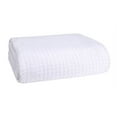 thumbnail image 1 of BELIZZI HOME 100% Cotton Bed Blanket, Breathable Bed Blanket Full - Queen Size, Cotton Thermal Blankets Full - Queen, Perfect for Layering Any Bed for All Season, White, 1 of 7