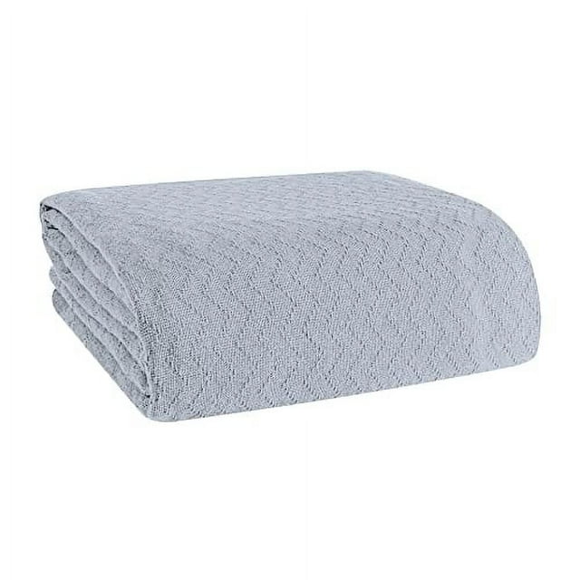 BELIZZI HOME 100 Cotton Bed Blanket, Breathable Thermal Blanket Full