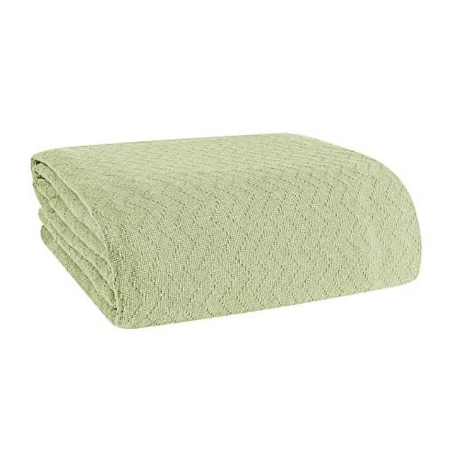 BELIZZI HOME 100 Cotton Bed Blanket, Breathable Thermal Blanket Full