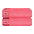 thumbnail image 1 of BELIZZI HOME 100% Premium Cotton 2 Pack Oversized Bath Towel Set 28x55 inches, Large Bath Towels, Ultra Absorbant Compact Quickdry & Lightweight Towel, Ideal for Gym Travel Camp Pool - Coral Orange, 1 of 6