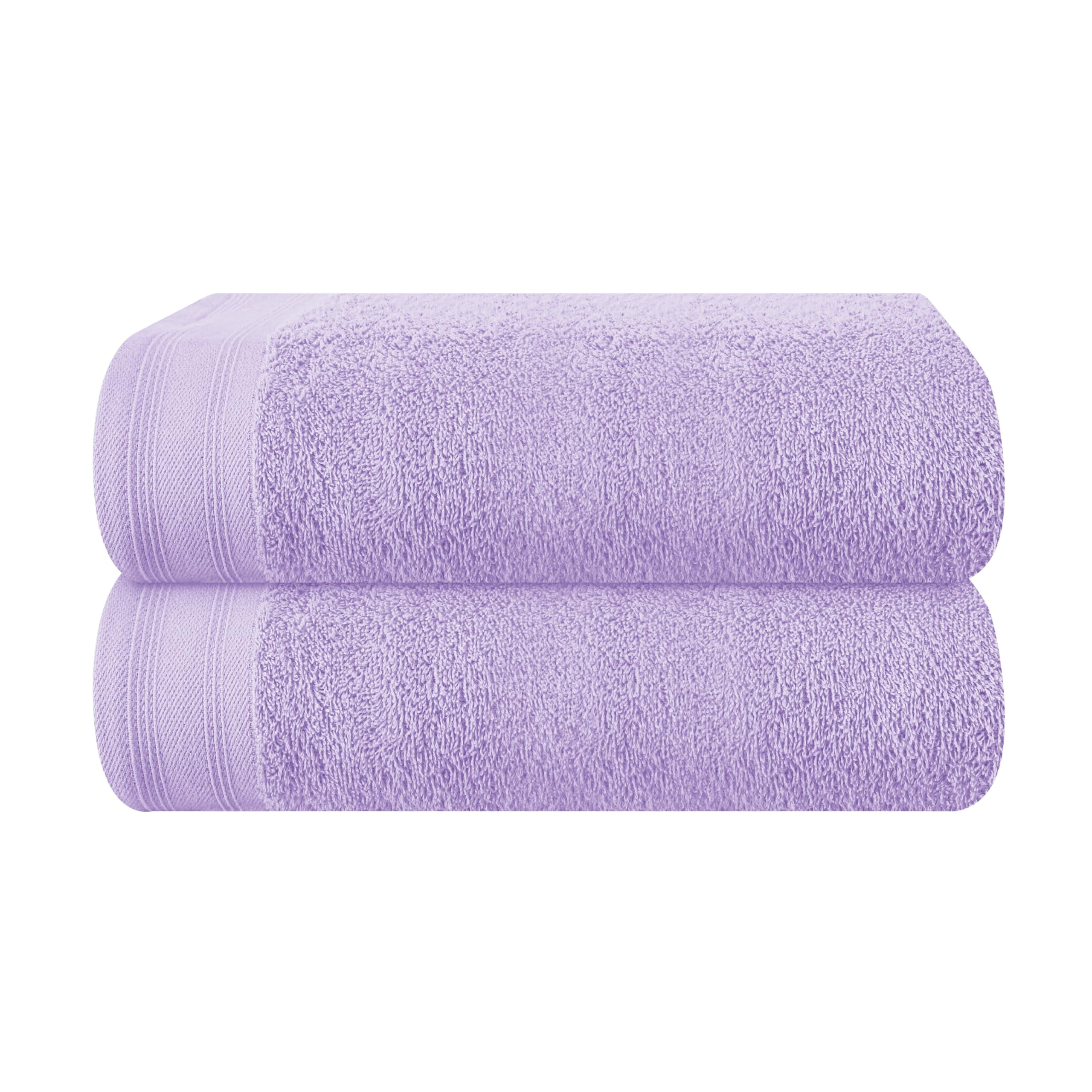 BELIZZI HOME 100% Premium Cotton 2 Pack Oversized Large Bath Towel Sets 28x55 inches, Ultra ...