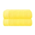 thumbnail image 1 of BELIZZI HOME 100% Premium Cotton 2 Pack Oversized Large Bath Towel Sets 28x55 inches, Ultra Absorbant, Compact, Quick Dry & Light Weight Towels - For Gym, Travel, Camp & Pool - Lime Yellow, 1 of 6