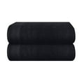 thumbnail image 1 of BELIZZI HOME 100% Premium Cotton 2 Pack Oversized Large Bath Towel Sets 28x55 inches, Ultra Absorbant, Compact, Quick Dry & Light Weight Towels - For Gym, Travel, Camp & Pool - Black, 1 of 6