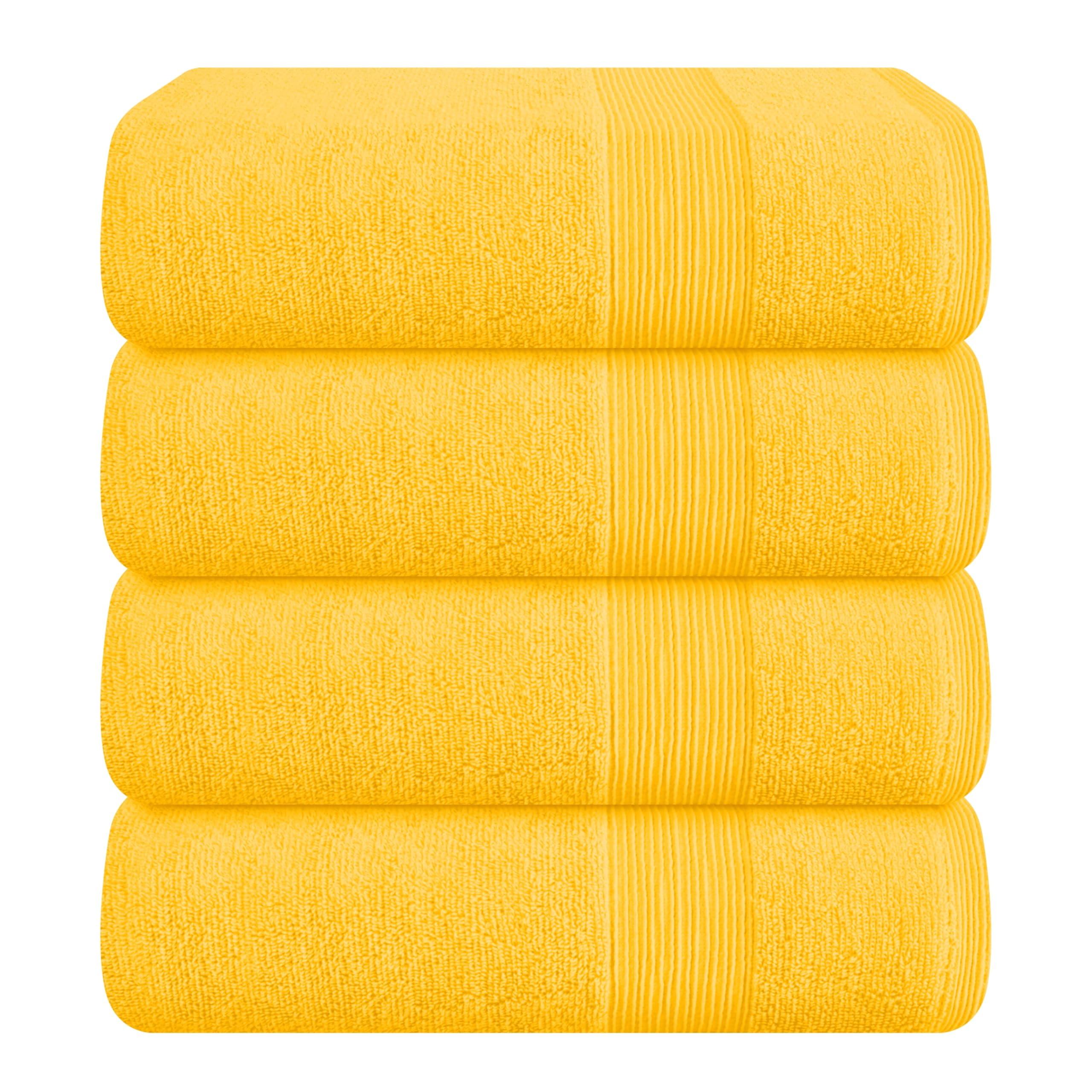 BELIZZI HOME 4 Pack Ultra Soft, Highly Absorbent, Machine Washable, 100 ...