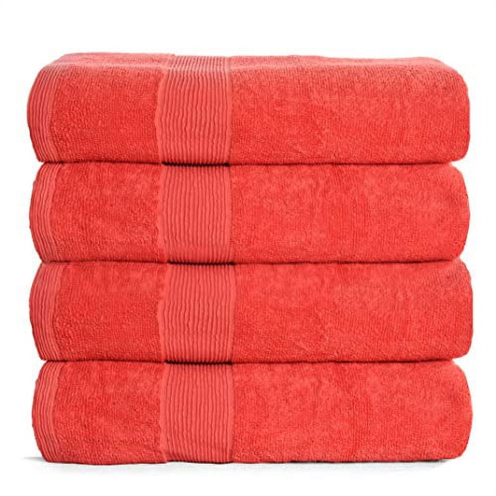 4-Piece Bale Bath Sheet Towels Gift Set – Ring Spun Soft Cotton Absorbent Bathroom  Towel Set - Todd Linens