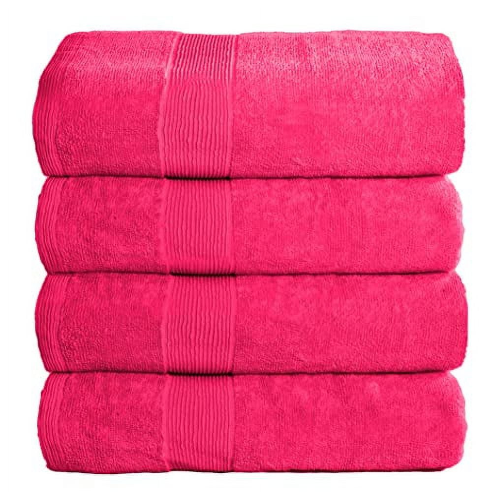 BELIZZI HOME 100% Cotton Ultra Soft 6 Pack Towel Set, Contains 2 Bath Towels  28x55 inchs, 2 Hand Towels 16x24 inchs & 2 Washcloths 12x12 inchs, Compact  Lightweight & Highly Absorbant - Burgundy