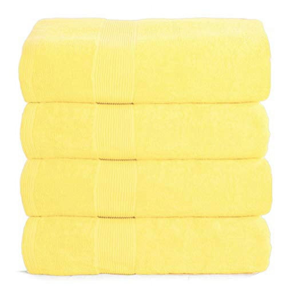 YiYan1 Orange 4 Piece XL Extra Large Bath Towels Set, 30 x 60 inches,  Premium Cotton Bathroom Towels, Plush Quality Hotel & SPA Towels for  Bathroom