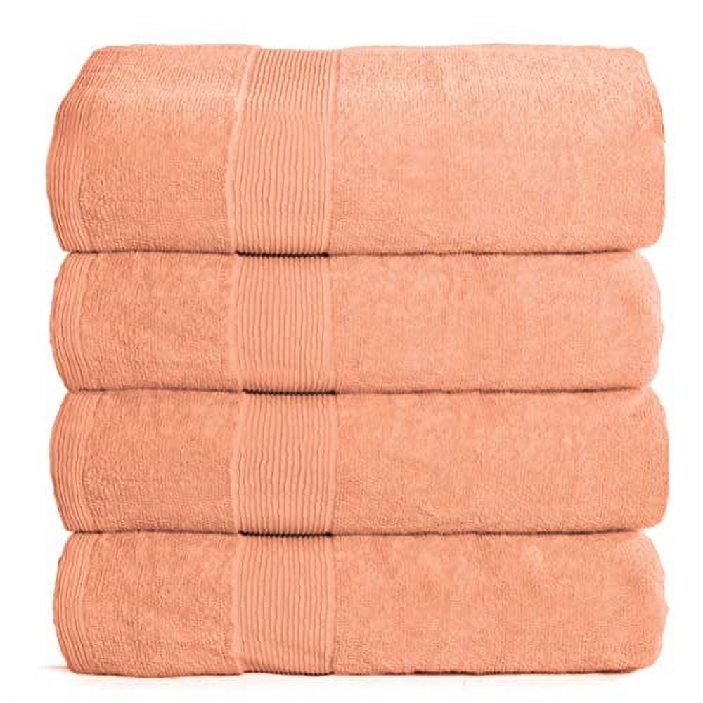 BELIZZI HOME 4 Pack Bath Towel Set 27x54, 100% Ring Spun Cotton, Ultra Soft  Highly Absorbent Machine Washable Hotel Spa Quality Bath Towels for Bathroom,  4 Bath Towels Lime Yellow 