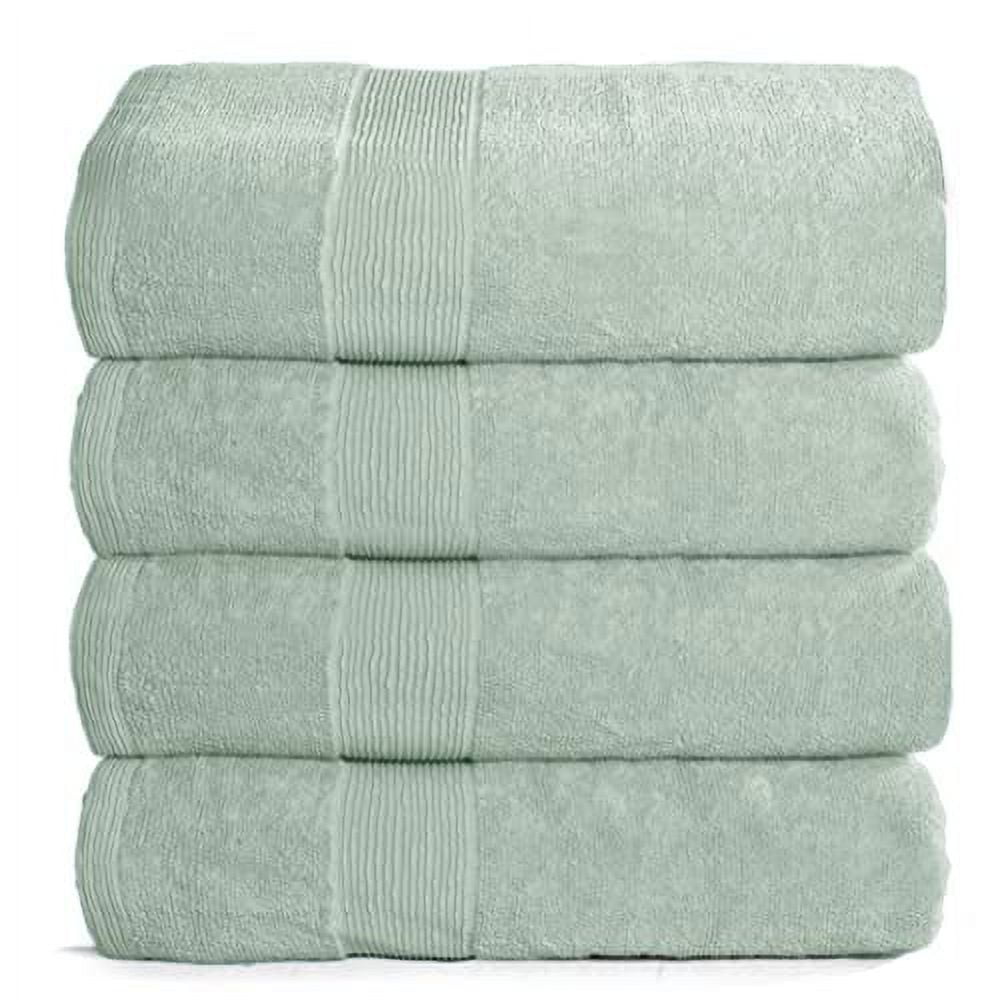 Bathroom Towel Set 4 Pack, Hotel Spa Quality, Super Soft Feel