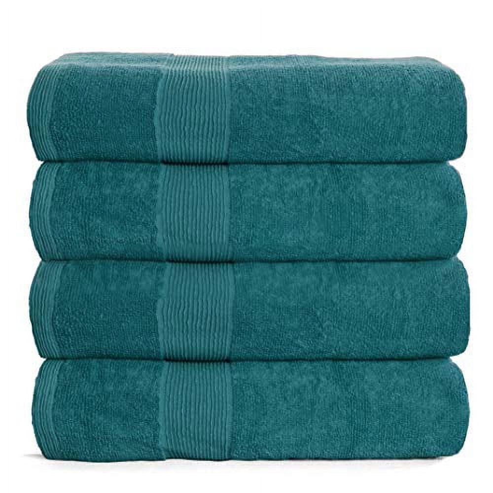 Bathroom Towel Set 4 Pack, Hotel Spa Quality, Super Soft Feel