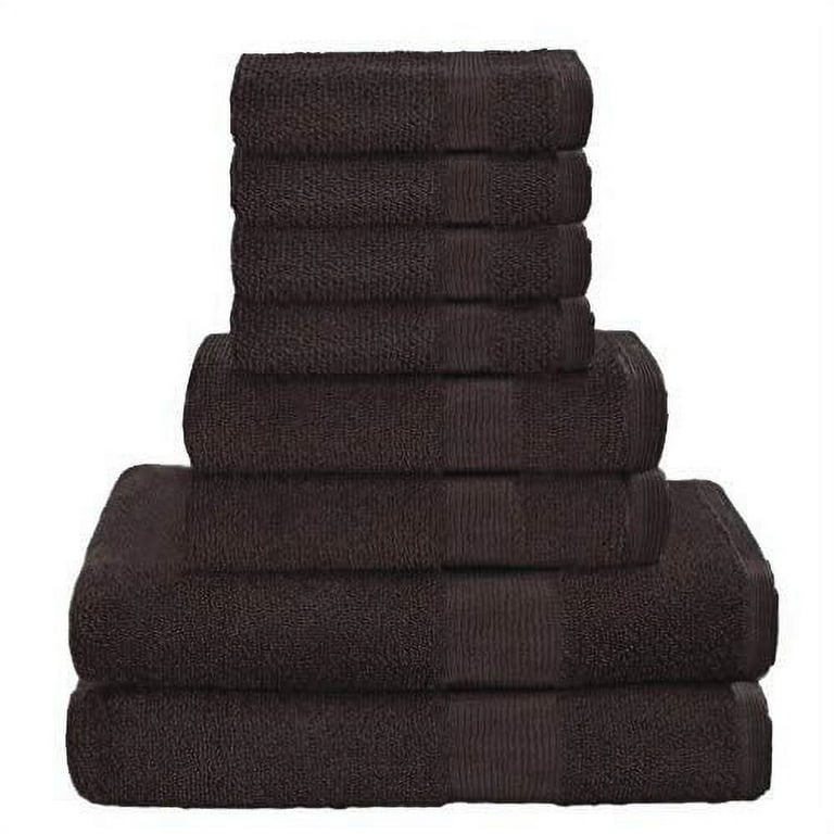 BELIZZI HOME Belizzi Home 8 Piece Towel Set 100% Ring Spun cotton, 2 Bath  Towels 27x54, 2 Hand Towels 16x28 and 4 Washcloths 13x13 - Ultra So