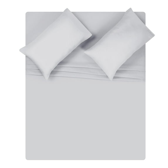 BELIZZI HOME California King Sheet Sets - Double Brushed Microfiber Bedding Sets, 4 Piece Deep Pocket Bed Sheets Sets - Ultra Soft, Easy-Fit, Wrinkle Free, Quick Dry California King Sheet, Light Grey