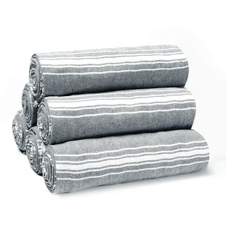 Chakir Turkish Linens, 100% Cotton Premium Quality Turkish Bath Sheets  (35''x70'' Large Bath Sheet Towels - Gray)