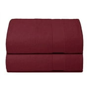 BELIZZI HOME Premium Cotton Oversized 2 Pack Bath Sheet 35x70 - 100% Pure Cotton - Ideal for Everyday use - Ultra Soft & Highly Absorbent - Machine Washable - Burgundy