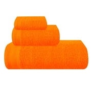 BELIZZI HOME Ultra Soft 3 Pack Cotton Towel Sets - 1 Pc Bath Towel 28x55 inch, 1 Pc Hand Towel 16x24 inch & 1 Pc Wash Coth 12x12 inch. For Everyday Use, Compact