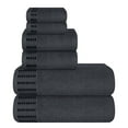 thumbnail image 1 of BELIZZI HOME Ultra Soft 6 Pack Cotton Towel Set, Contains 2 Bath Towels 28x55 inch, 2 Hand Towels 16x24 inch & 2 Wash Coths 12x12 inch, Ideal Everyday use, Compact & Lightweight - Charcoal Grey, 1 of 6