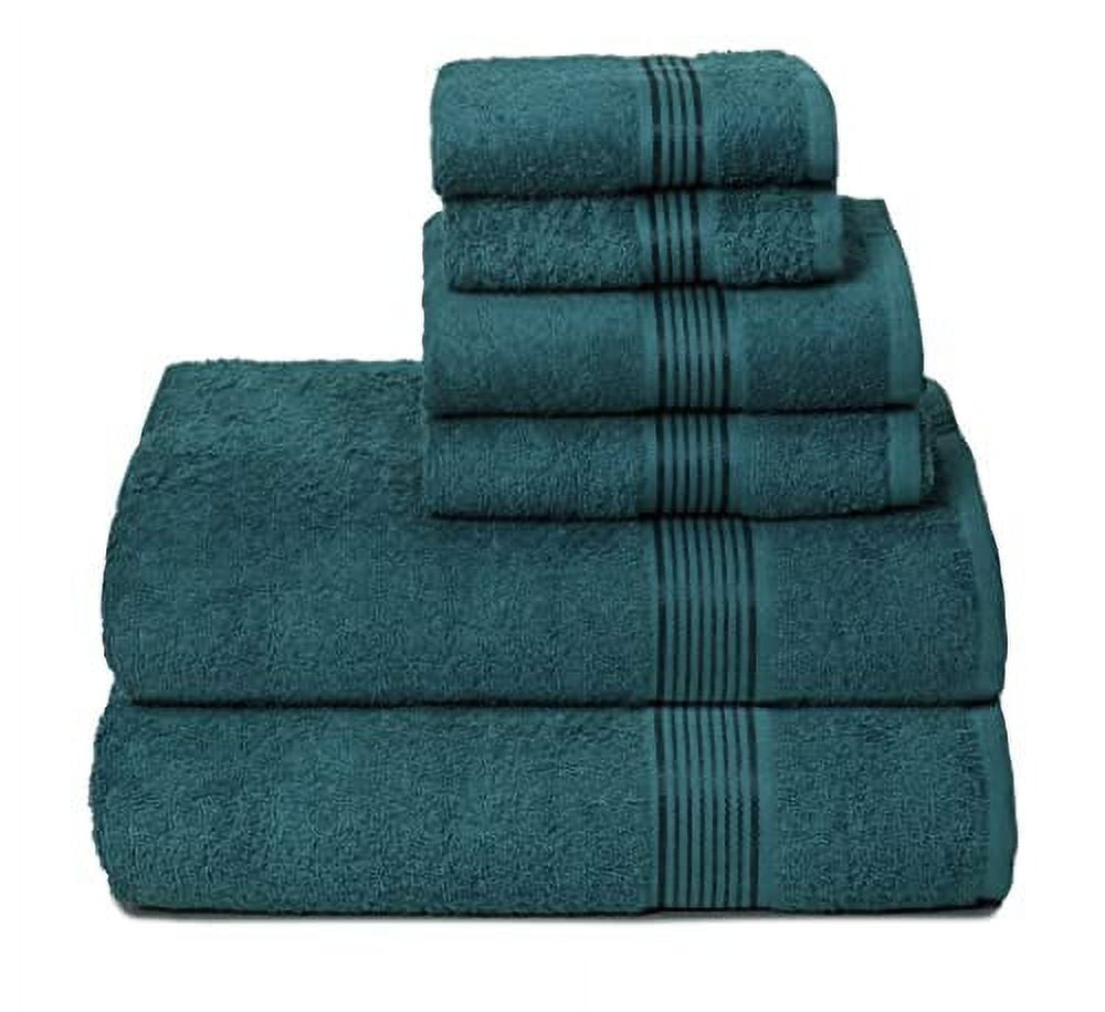 BELIZZI HOME Ultra Soft 6 Pack Cotton Towel Set, Contains 2 Bath Towels ...