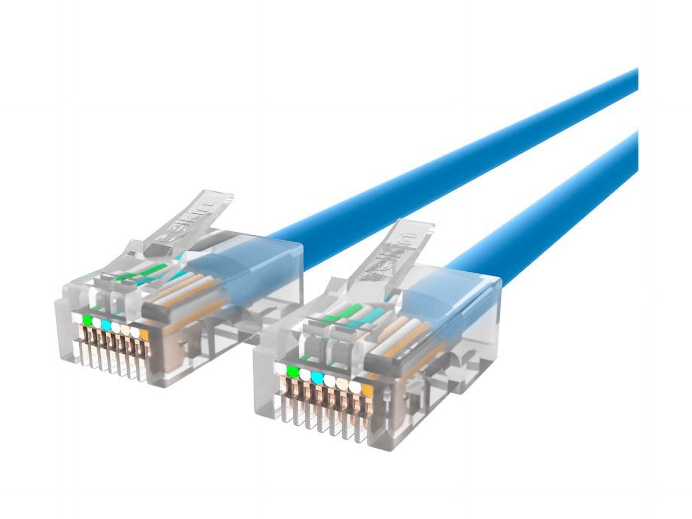 Belkin - Patch cable - RJ-45 (M) to RJ-45 (M) - 2.1 m - UTP - CAT 5e - blue - for Omniview SMB 1x16, SMB 1x8; OmniView IP 5000HQ; OmniView SMB CAT5 KVM Switch