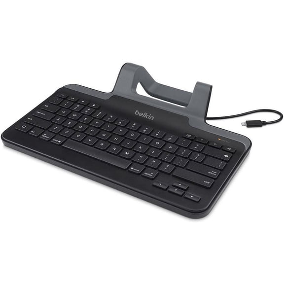 Belkin B2B130 Wired Tablet Keyboard with Stand and Lightning Connector for iPad
