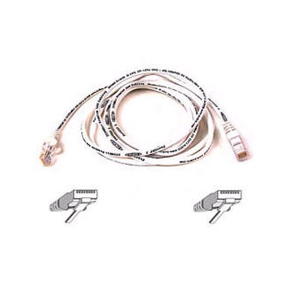 BELKIN COMPONENTS CAT5e PATCH CABLE RJ45M/RJ45M CAT5e Patch Cable - White - 5 ft