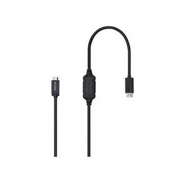 BELKIN PURE AV F2CD001B06-E 6 feet Black DisplayPort-Male to HDMI-Male Cable Male to Male