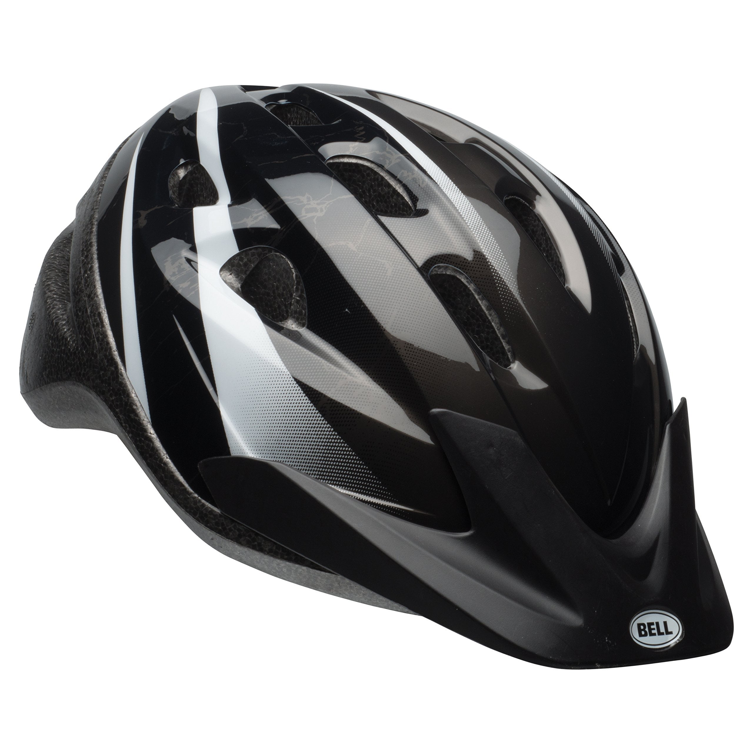 Bell Richter Bike Helmet - Black & White, 54-58cm, Ages 8-14