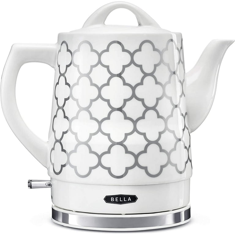 BELLA 1.5 Liter Electric Ceramic Tea Kettle with Boil Dry Protection &  829486147432