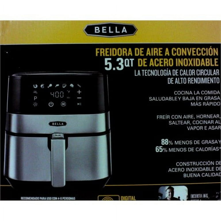 Bella Pro Series - 5.3-qt. Digital Air Fryer with Viewing Window