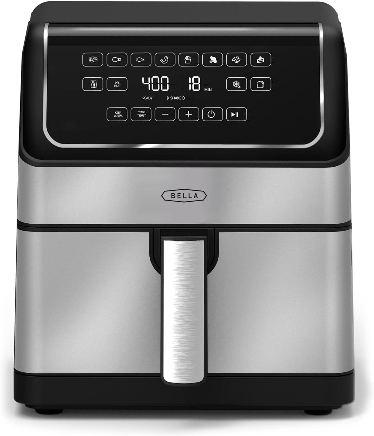 BELLA 8 Qt Digital Air Fryer with TurboCrisp Technology, Large Family