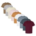 thumbnail image 1 of BELLA + CANVAS 6 oz. Heavyweight Tee, 100% Airlume combed and ring-spun Cotton, Short Sleeve Crewneck Tee, Assorted Solid T-shirts (Bright Color 9 Pack, XL), 1 of 7