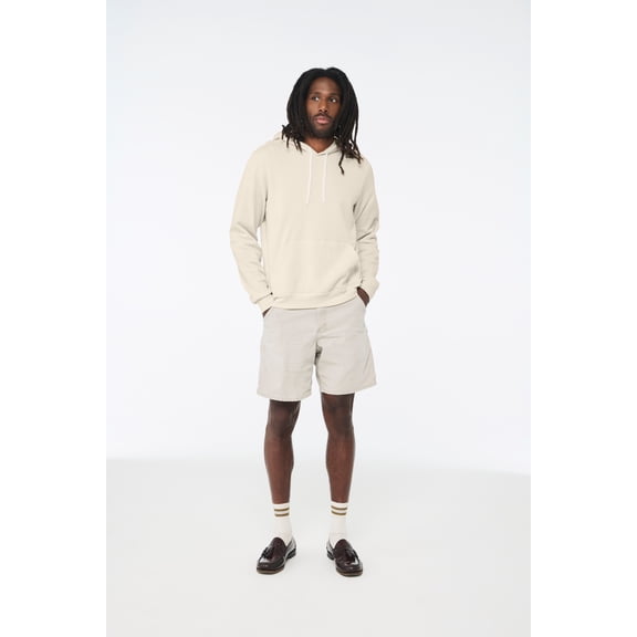 BELLA+CANVAS Adult Crew Neck Personalized Hoodie, Create your own Designs, Natural, XXlarge, Unisex