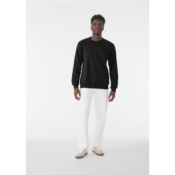 BELLA+CANVAS Adult Crew Neck Personalized Sweatshirt, Create your own Designs, Black, 2XL, Unisex