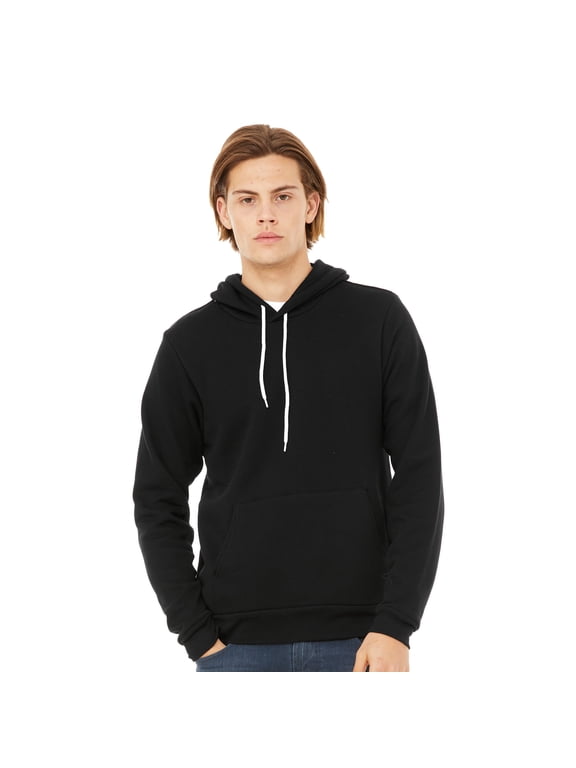 Adult Unisex Fleece Pullover Hoodie for Crafting, Black, Small