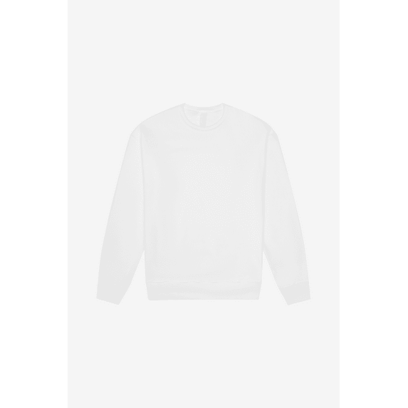 BELLA+CANVAS Adult Unisex Long Sleeve Fleece Drop Sholder Sweatshirt for Crafting, White, 2X-Large