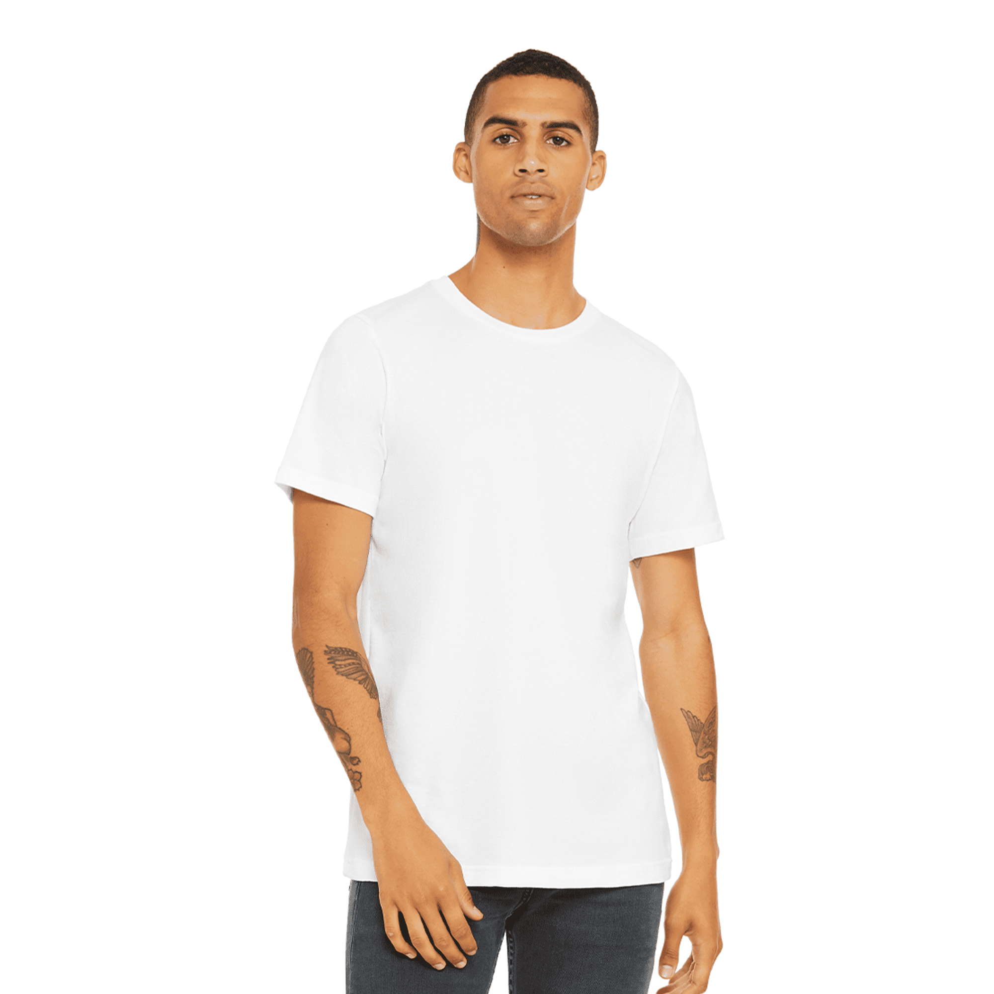 BELLA+CANVAS Adult Unisex Short Sleeve Crew Neck T-Shirt for Crafting, White, Xlarge