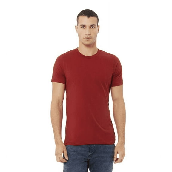 BELLA CANVAS Adult Unisex Short Sleeve Crew T-Shirt for Crafting, Canvas Red, Large