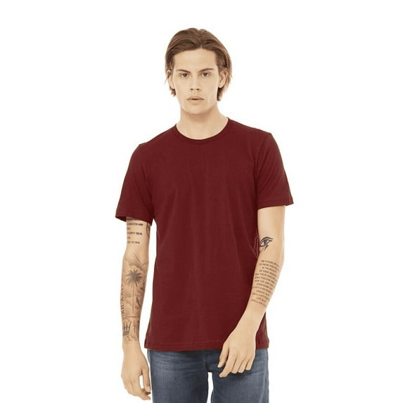 BELLA+CANVAS Adult Unisex Short Sleeve Crew T-Shirt for Crafting, Cardinal Red, Large