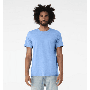 BELLA CANVAS Adult Unisex Short Sleeve Crew T-Shirt for Crafting, Carolina Blue, 2XL