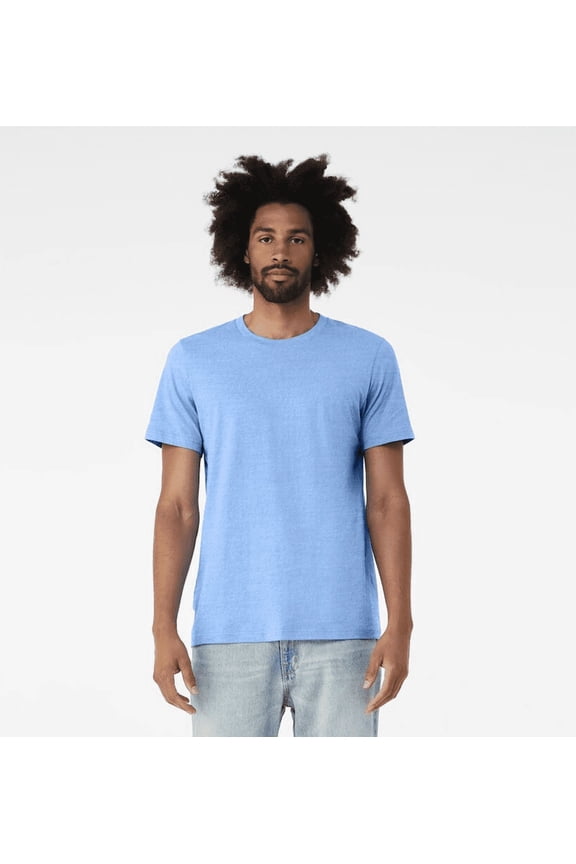 Adult Unisex Short Sleeve Crew T-Shirt for Crafting, Carolina Blue, 2XL