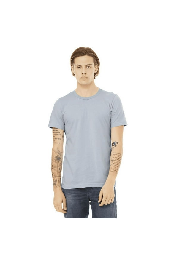 Adult Unisex Short Sleeve Crew T-Shirt for Crafting, Carolina Blue, Medium