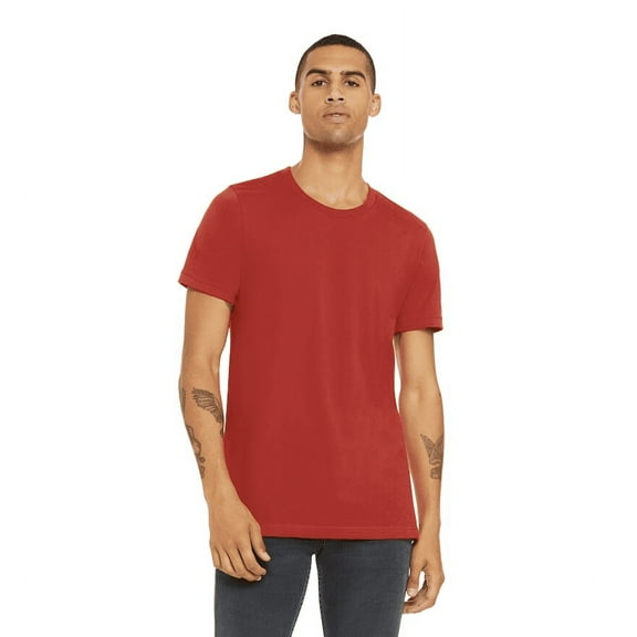 BELLA+CANVAS Adult Unisex Short Sleeve Crew T-Shirt for Crafting, Red, 2XL