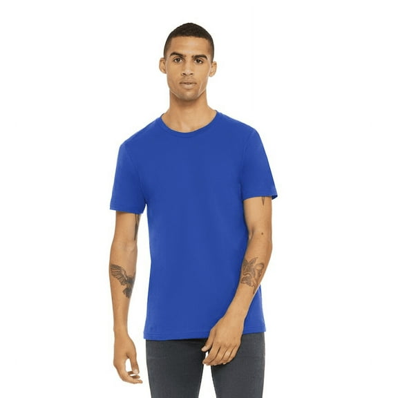 BELLA+CANVAS Adult Unisex Short Sleeve Crew T-Shirt for Crafting, Royal Blue, Small