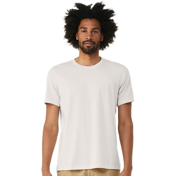 BELLA+CANVAS Adult Unisex Short Sleeve Crew T-Shirt for Crafting, Vintage White, Medium