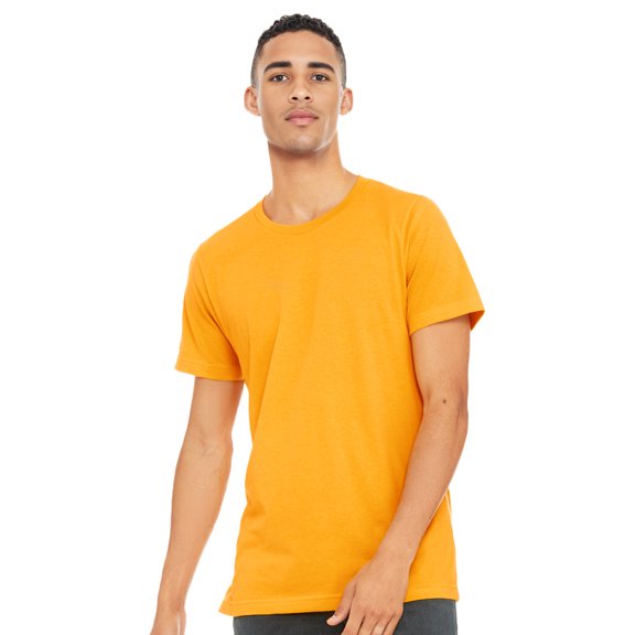 BELLA+CANVAS Adult Unisex Short Sleeve Crew T-Shirt for Crafting, Gold, Large