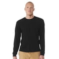 thumbnail image 1 of BELLA + CANVAS Heavyweight Long Sleeve T-Shirts,100% Ring-spun Cotton Crewneck Tee Shirts for Men (Black , S), 1 of 8