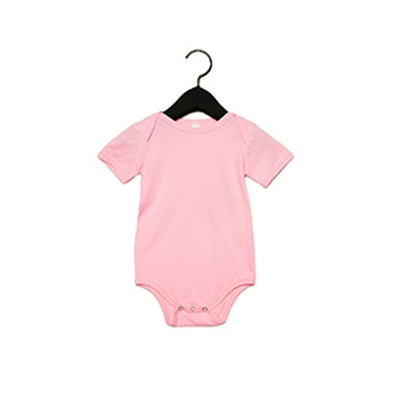BELLA + CANVAS - Infant Jersey One Piece - 100B - Pink - Size: 6/12
