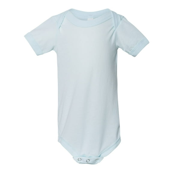 BELLA   CANVAS - Infant Triblend Short Sleeve One Piece - 134B - Ice Blue Triblend