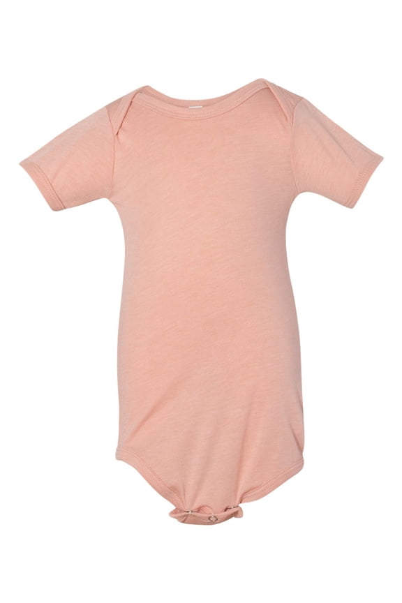 BELLA + CANVAS - Infant Triblend Short Sleeve One Piece - 134B - Peach Triblend
