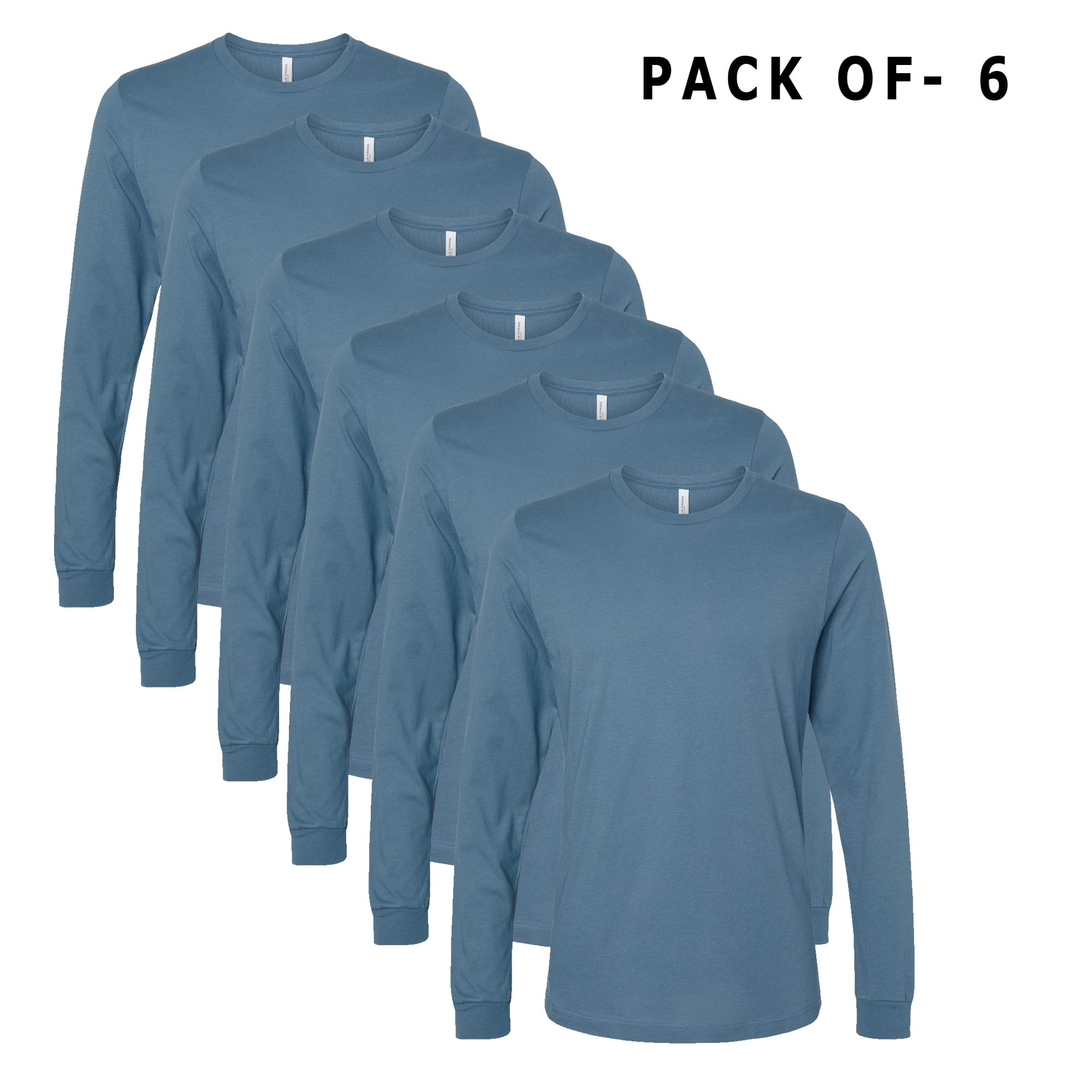 BELLA & CANVAS - Jersey Long Sleeve Tee | Causal Solid Basic 100% ...